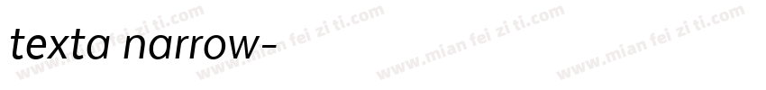 texta narrow字体转换
